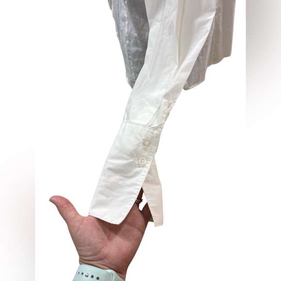 Joseph A. White Ruffle Front Blouse V-Neck Side Zip Victorian Coquette XL - Picture 5 of 10